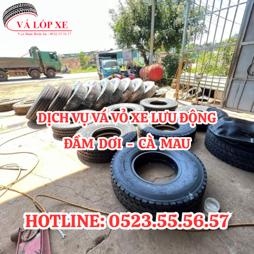 Dịch Vụ Vá Vỏ Lưu Động Tân Thuận Cà Mau