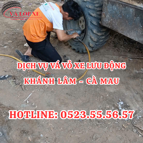 Dịch Vụ Vá Vỏ Lưu Động Khánh Lâm Cà Mau